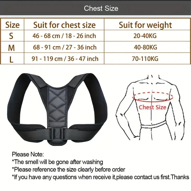 Posture Corrector Adjustable Back Belt