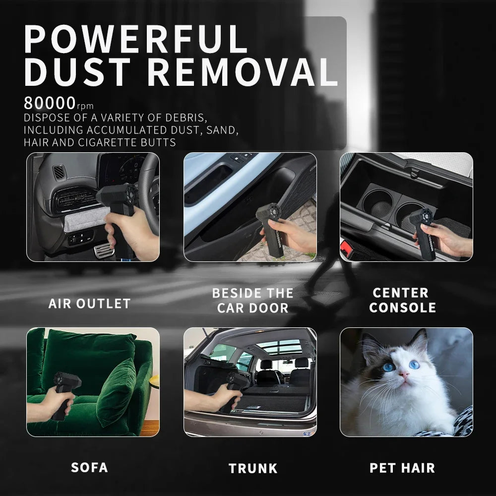 CROSSGUN Jet Turbo King Kong Portable Handheld Fan with LED Lighting